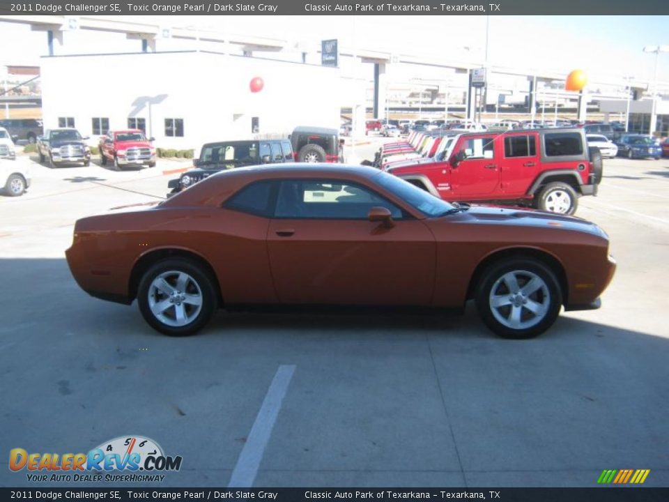 2011 Dodge Challenger SE Toxic Orange Pearl / Dark Slate Gray Photo #6