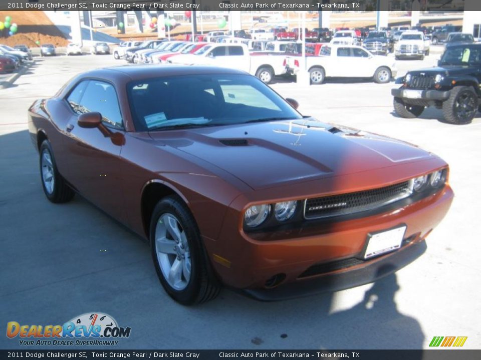 2011 Dodge Challenger SE Toxic Orange Pearl / Dark Slate Gray Photo #7