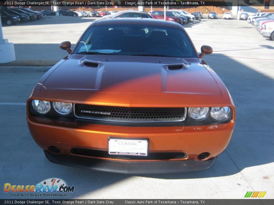 2011 Dodge Challenger SE Toxic Orange Pearl / Dark Slate Gray Photo #8