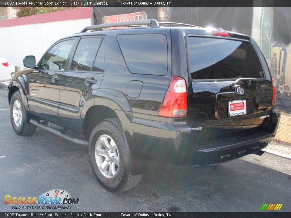 2007 Toyota 4Runner Sport Edition Black / Dark Charcoal Photo #3