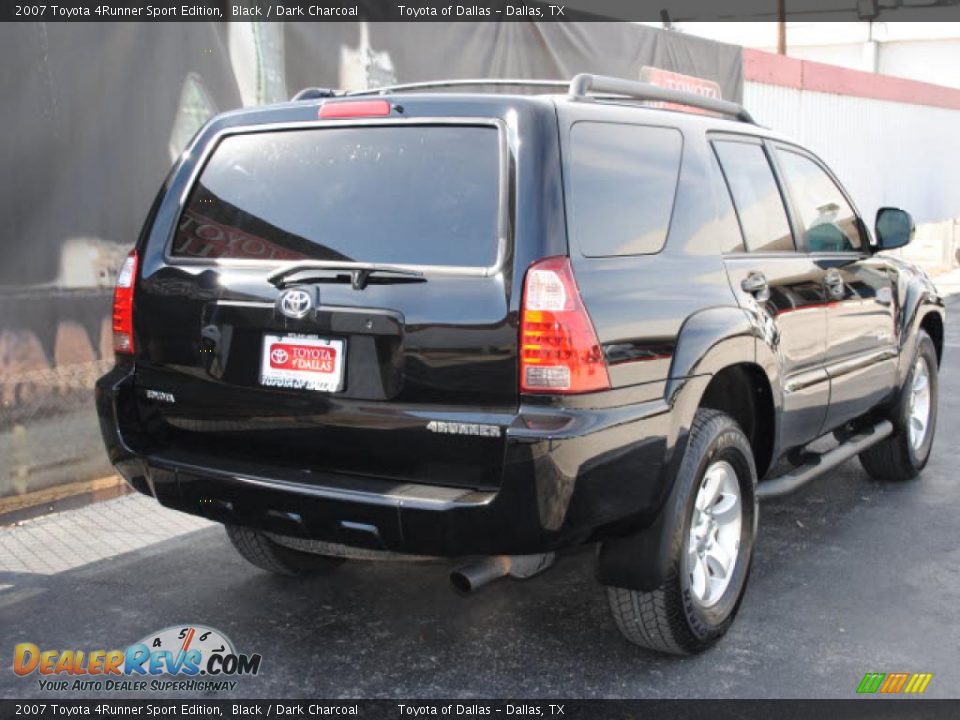 2007 Toyota 4Runner Sport Edition Black / Dark Charcoal Photo #7