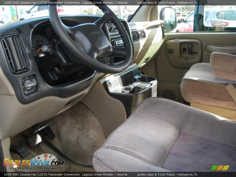 1999 GMC Savana Van G1500 Passenger Conversion Laguna Green Metallic / Neutral Photo #5