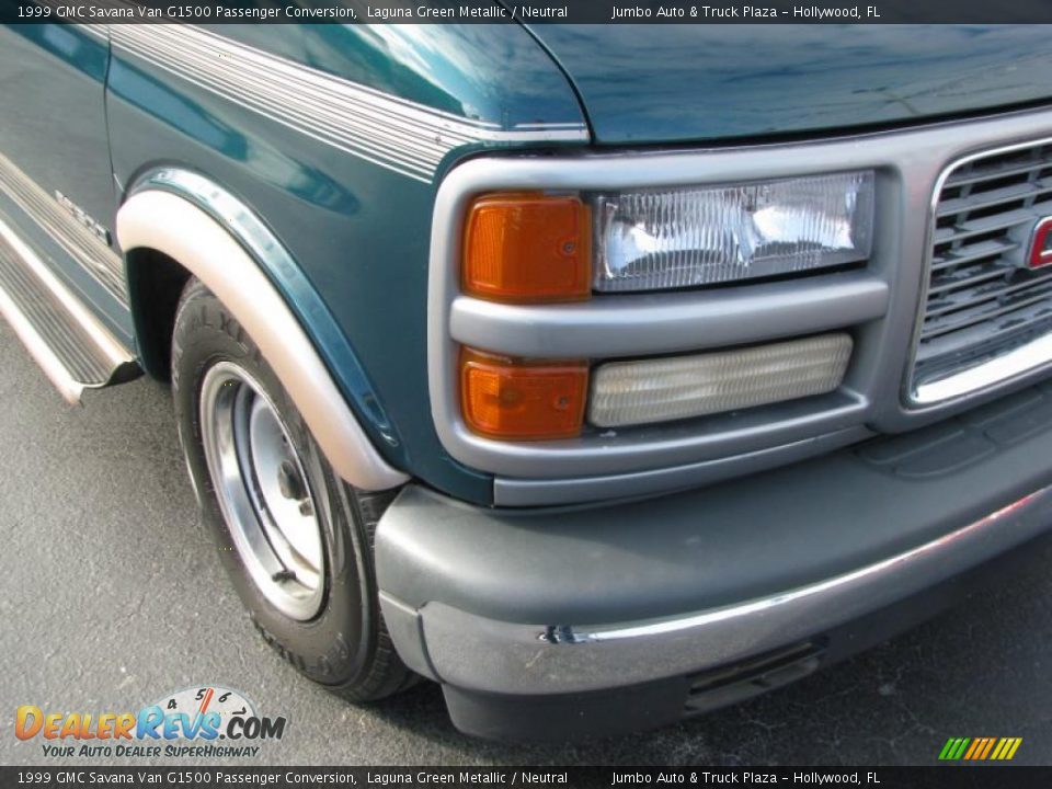 1999 GMC Savana Van G1500 Passenger Conversion Laguna Green Metallic / Neutral Photo #8