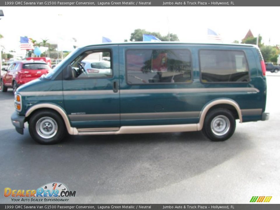 1999 GMC Savana Van G1500 Passenger Conversion Laguna Green Metallic / Neutral Photo #11