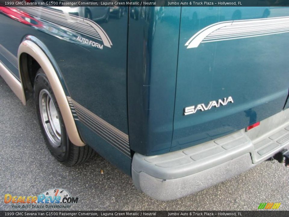 1999 GMC Savana Van G1500 Passenger Conversion Laguna Green Metallic / Neutral Photo #13