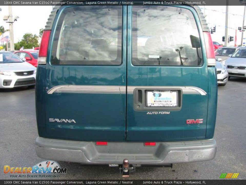 1999 GMC Savana Van G1500 Passenger Conversion Laguna Green Metallic / Neutral Photo #15
