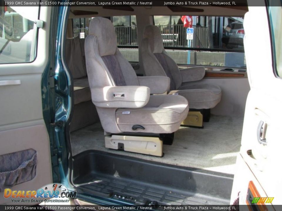 1999 GMC Savana Van G1500 Passenger Conversion Laguna Green Metallic / Neutral Photo #19
