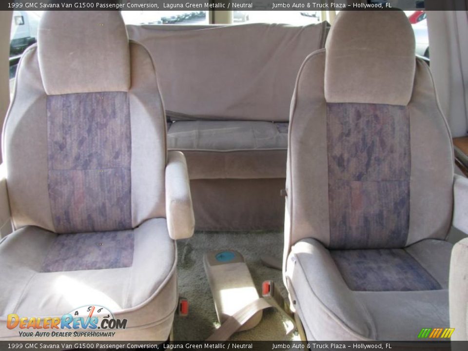 1999 GMC Savana Van G1500 Passenger Conversion Laguna Green Metallic / Neutral Photo #20