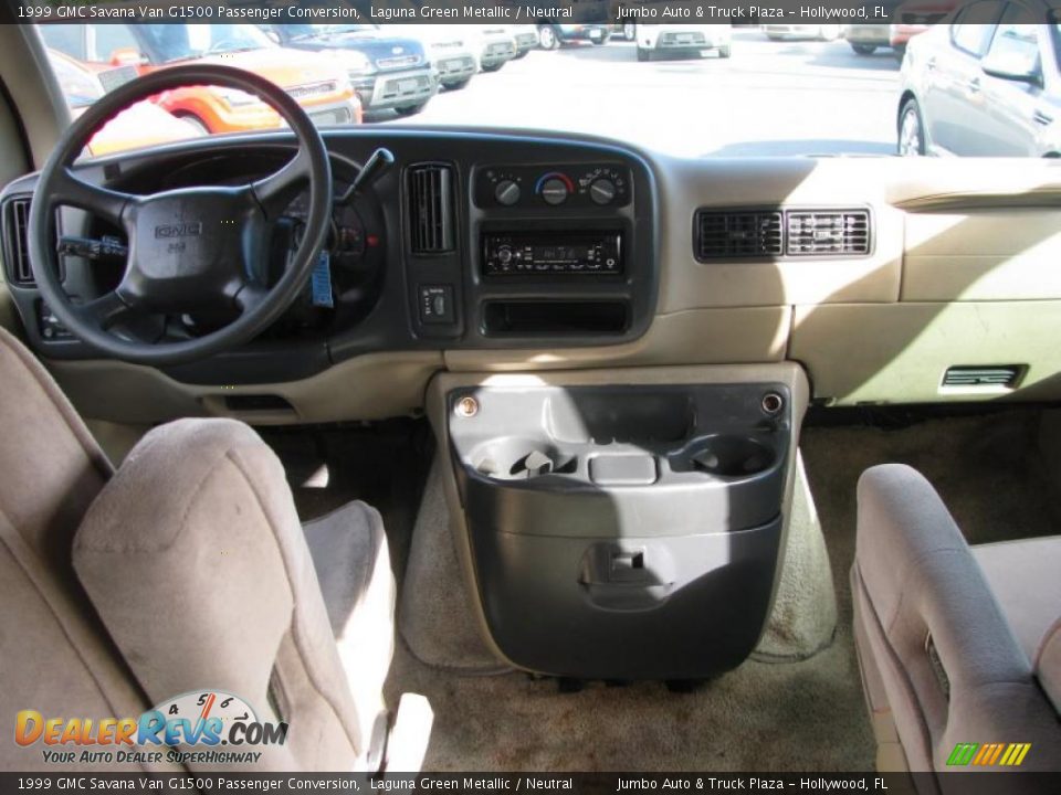 1999 GMC Savana Van G1500 Passenger Conversion Laguna Green Metallic / Neutral Photo #21