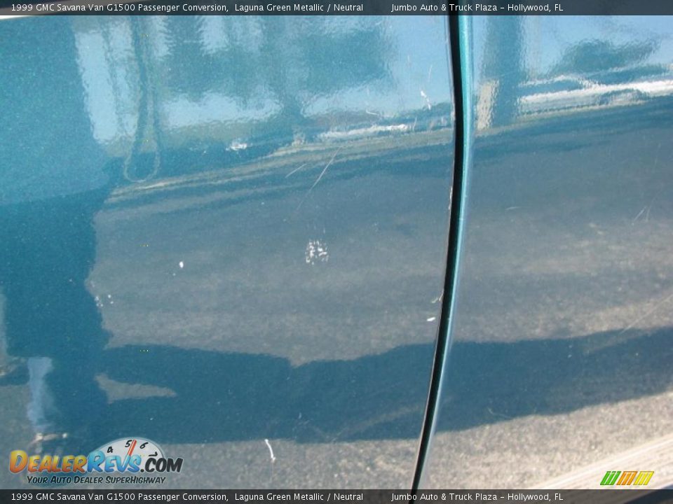 1999 GMC Savana Van G1500 Passenger Conversion Laguna Green Metallic / Neutral Photo #29