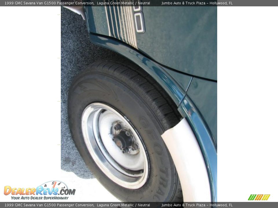 1999 GMC Savana Van G1500 Passenger Conversion Laguna Green Metallic / Neutral Photo #34