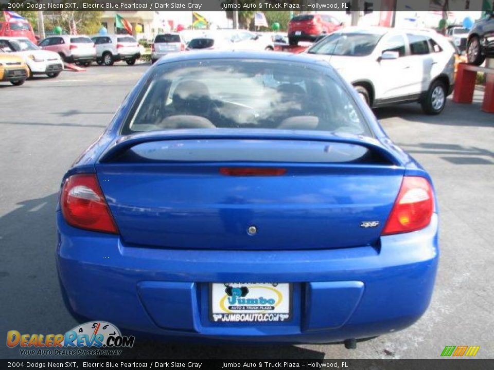 2004 Dodge Neon SXT Electric Blue Pearlcoat / Dark Slate Gray Photo #9