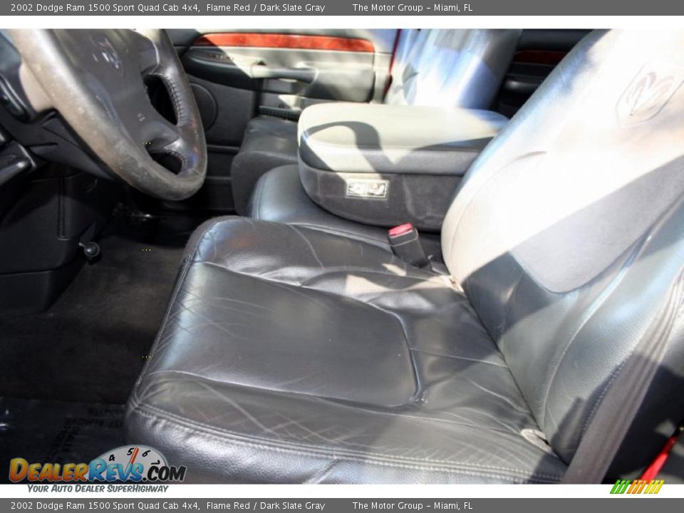 2002 Dodge Ram 1500 Sport Quad Cab 4x4 Flame Red / Dark Slate Gray Photo #35