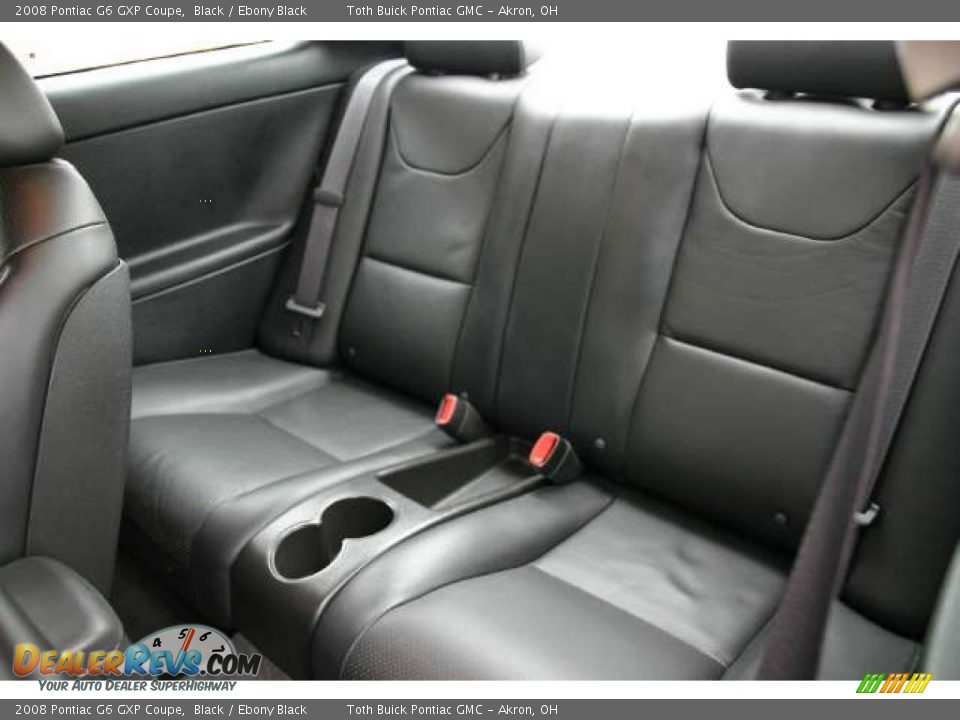 Ebony Black Interior 2008 Pontiac G6 Gxp Coupe Photo 8