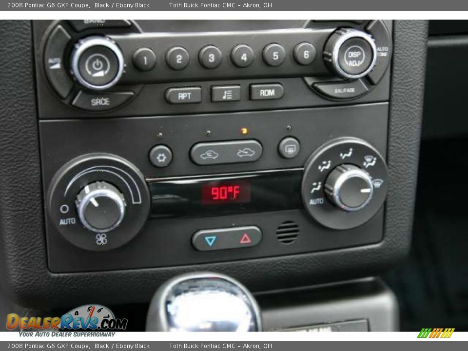 Controls of 2008 Pontiac G6 GXP Coupe Photo #14