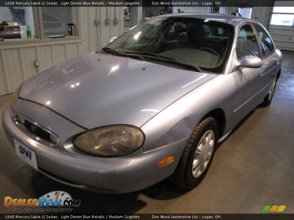 1998 Mercury Sable LS Sedan Light Denim Blue Metallic / Medium Graphite Photo #2