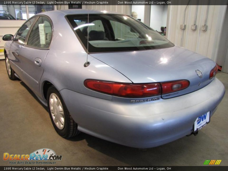 1998 Mercury Sable LS Sedan Light Denim Blue Metallic / Medium Graphite Photo #3