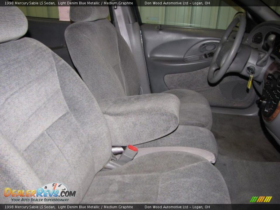 1998 Mercury Sable LS Sedan Light Denim Blue Metallic / Medium Graphite Photo #14