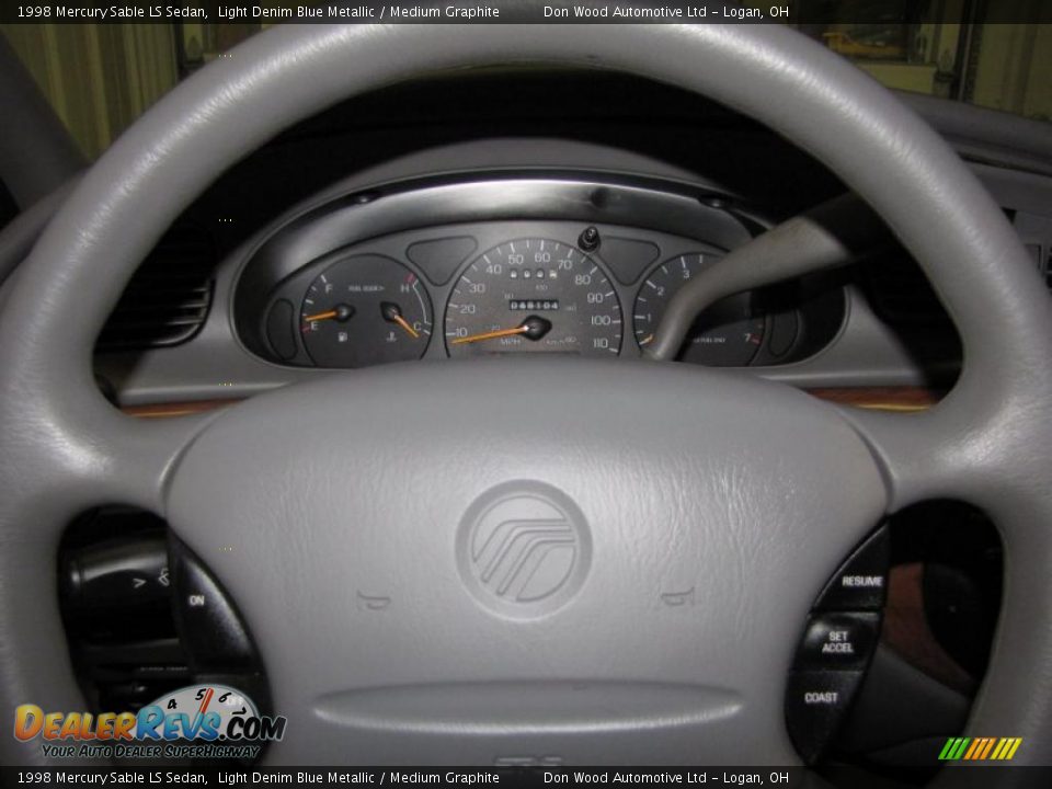 1998 Mercury Sable LS Sedan Light Denim Blue Metallic / Medium Graphite Photo #20