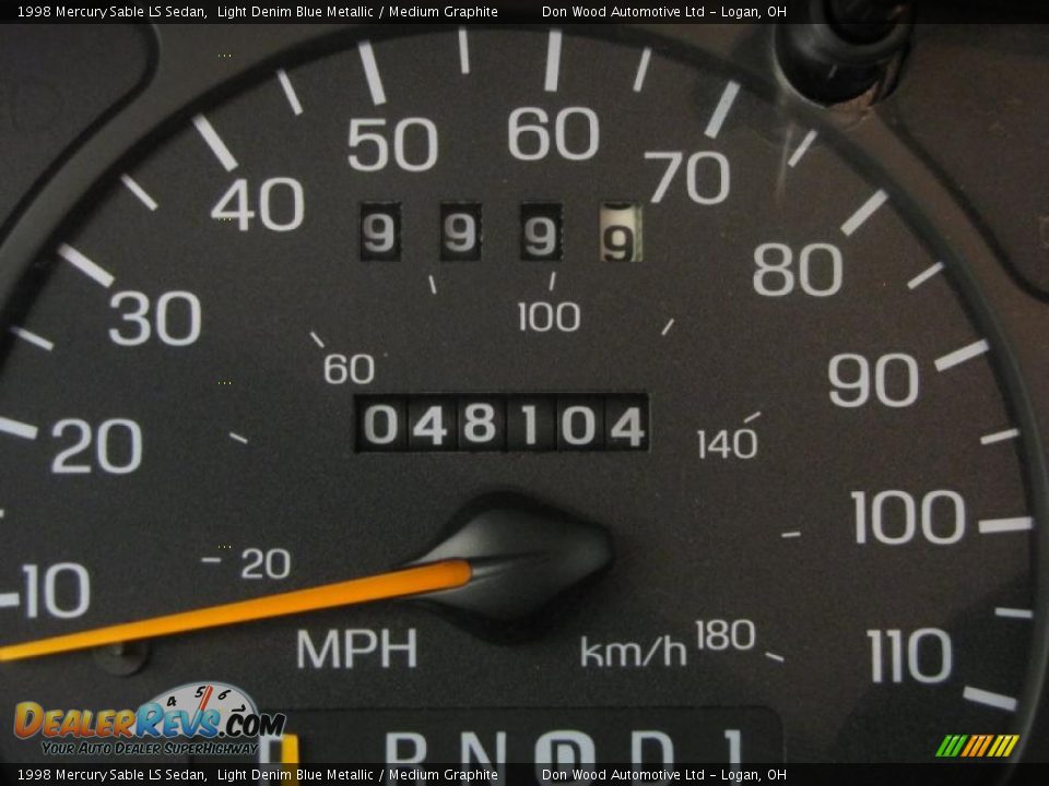1998 Mercury Sable LS Sedan Light Denim Blue Metallic / Medium Graphite Photo #21