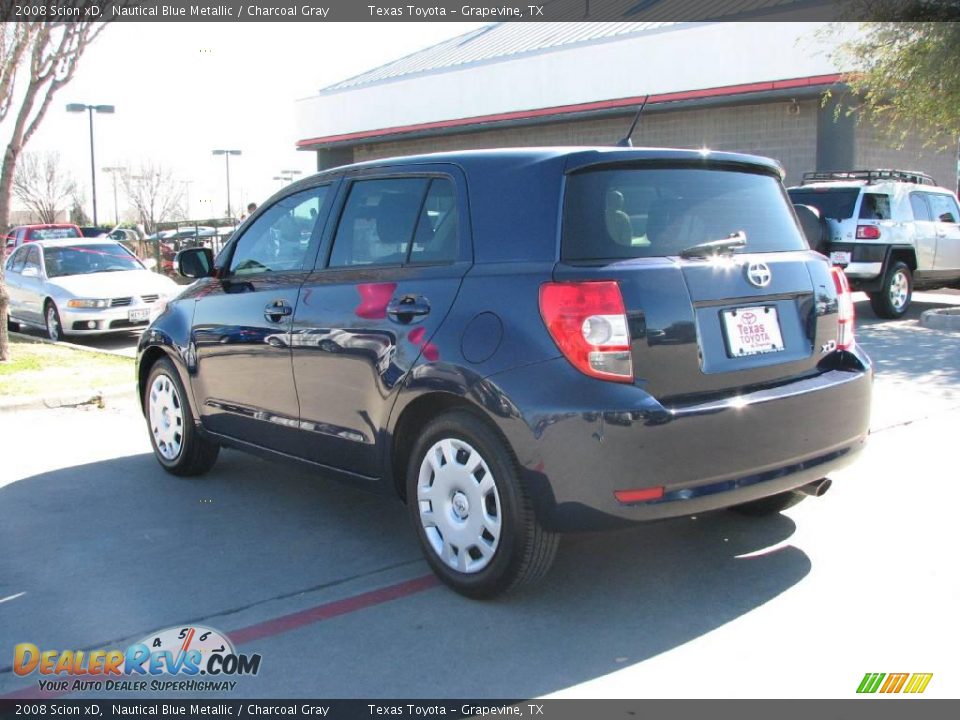 2008 Scion xD Nautical Blue Metallic / Charcoal Gray Photo #5