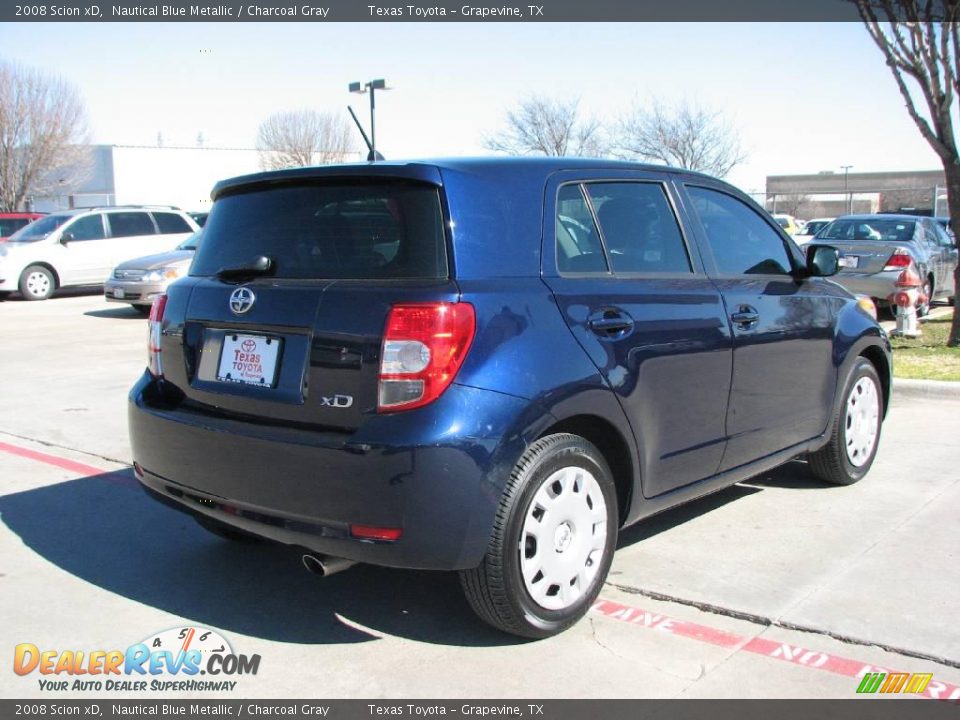 2008 Scion xD Nautical Blue Metallic / Charcoal Gray Photo #6