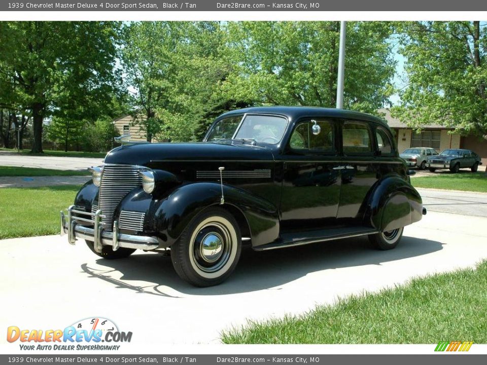 1939 Chevrolet Master Deluxe 4 Door Sport Sedan Black / Tan Photo #1