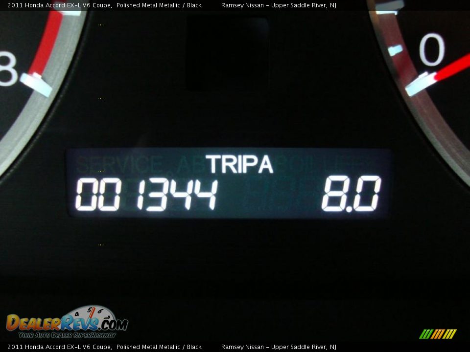 2011 Honda Accord EX-L V6 Coupe Polished Metal Metallic / Black Photo #20