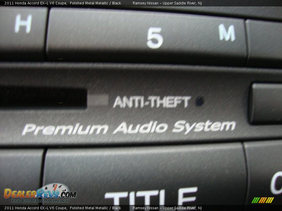 2011 Honda Accord EX-L V6 Coupe Polished Metal Metallic / Black Photo #23