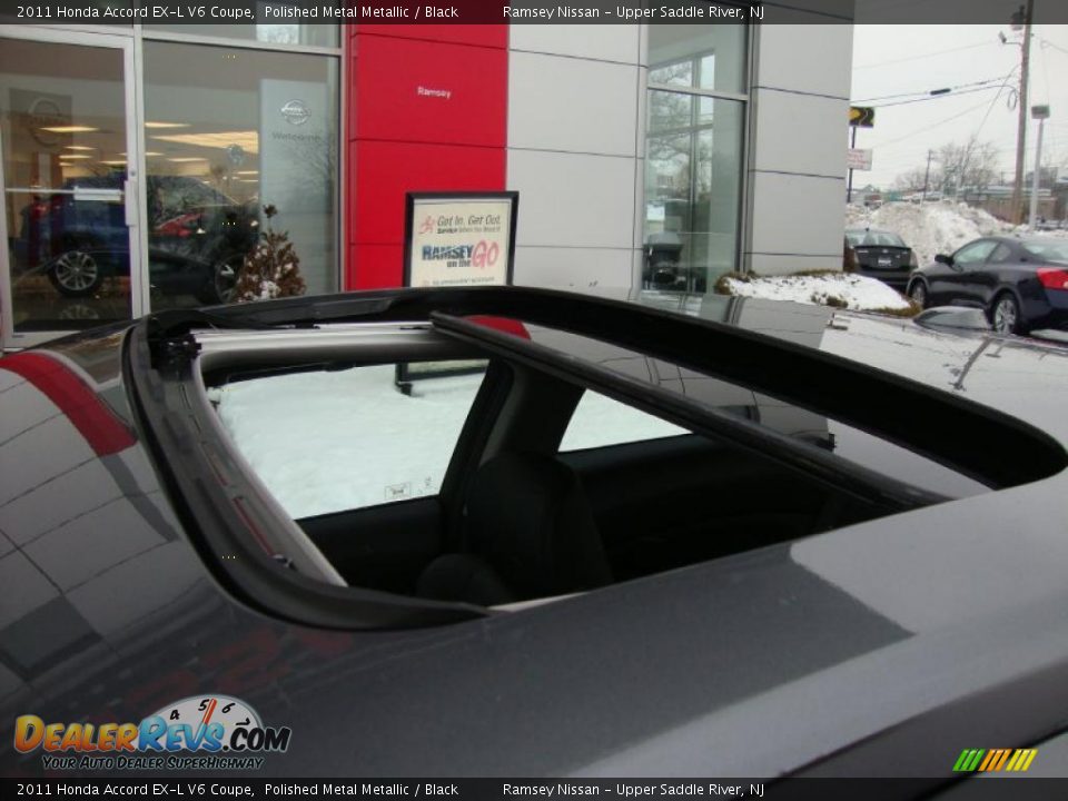 2011 Honda Accord EX-L V6 Coupe Polished Metal Metallic / Black Photo #24