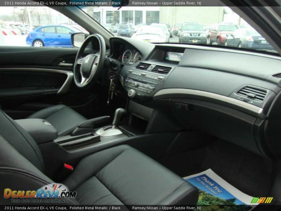 2011 Honda Accord EX-L V6 Coupe Polished Metal Metallic / Black Photo #26