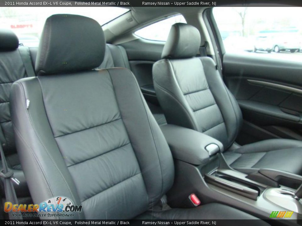 2011 Honda Accord EX-L V6 Coupe Polished Metal Metallic / Black Photo #27