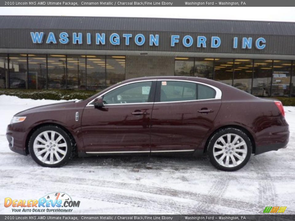 2010 Lincoln MKS AWD Ultimate Package Cinnamon Metallic / Charcoal Black/Fine Line Ebony Photo #1