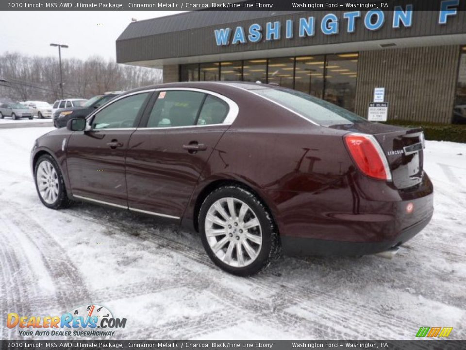 2010 Lincoln MKS AWD Ultimate Package Cinnamon Metallic / Charcoal Black/Fine Line Ebony Photo #2