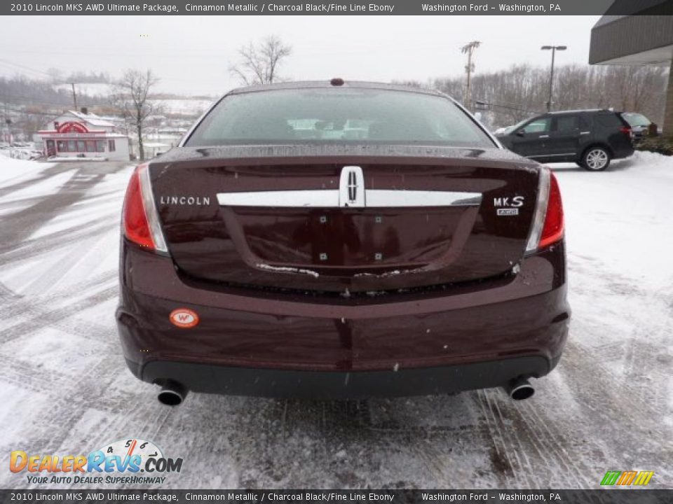 2010 Lincoln MKS AWD Ultimate Package Cinnamon Metallic / Charcoal Black/Fine Line Ebony Photo #3