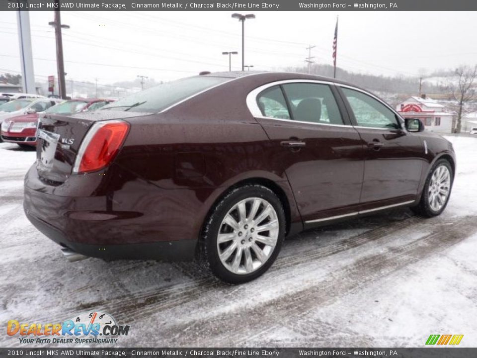 2010 Lincoln MKS AWD Ultimate Package Cinnamon Metallic / Charcoal Black/Fine Line Ebony Photo #4