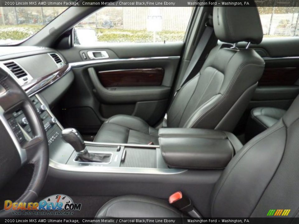 Charcoal Black/Fine Line Ebony Interior - 2010 Lincoln MKS AWD Ultimate Package Photo #10