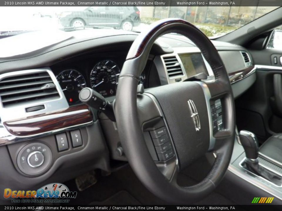 2010 Lincoln MKS AWD Ultimate Package Steering Wheel Photo #11