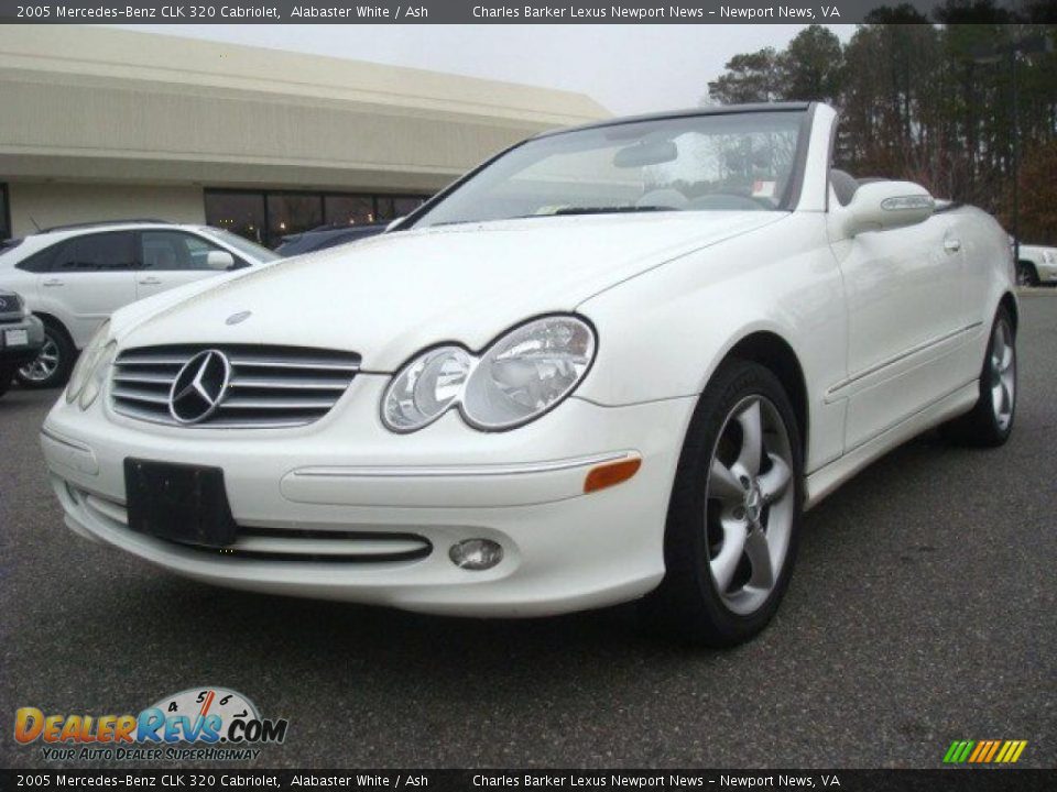 2005 Mercedes-Benz CLK 320 Cabriolet Alabaster White / Ash Photo #1