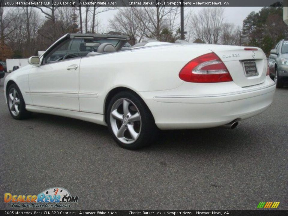 2005 MercedesBenz CLK 320 Cabriolet Alabaster White / Ash Photo 4