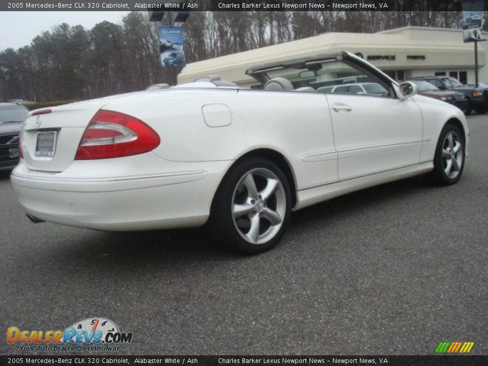 2005 Mercedes-Benz CLK 320 Cabriolet Alabaster White / Ash Photo #6