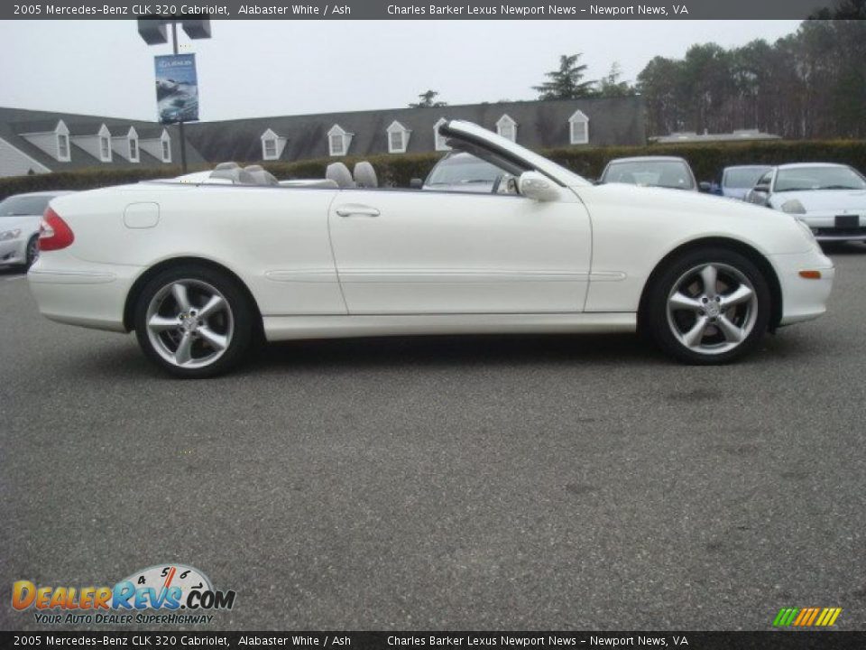 2005 Mercedes-Benz CLK 320 Cabriolet Alabaster White / Ash Photo #7