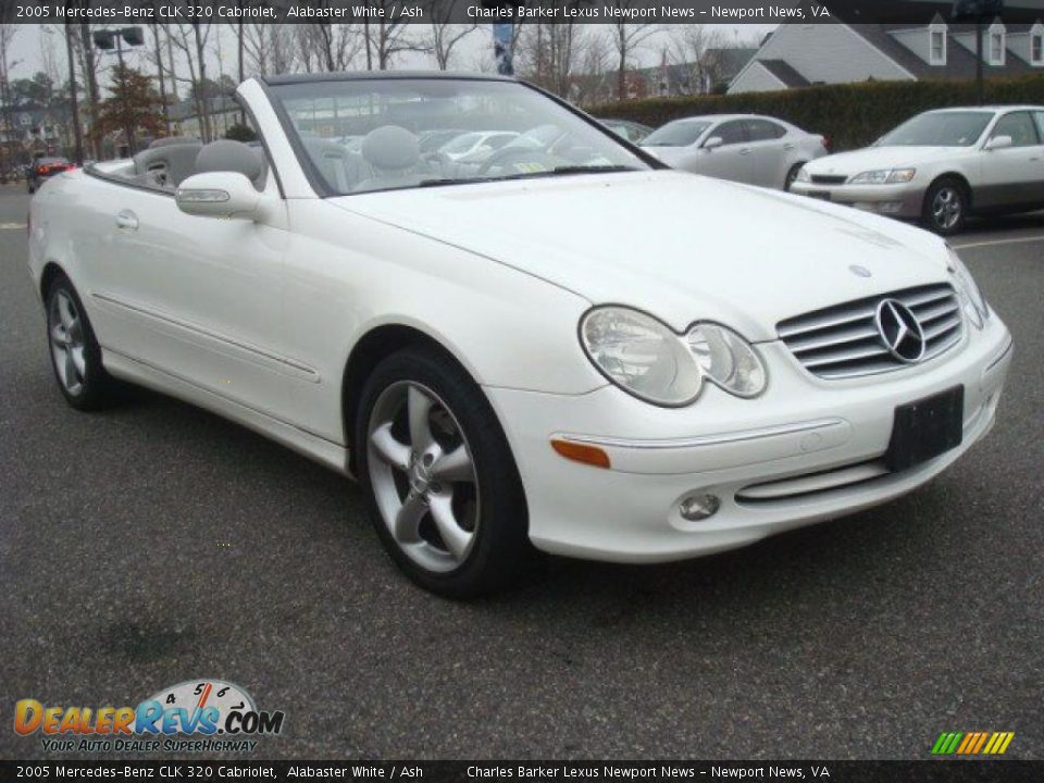 2005 MercedesBenz CLK 320 Cabriolet Alabaster White / Ash Photo 8