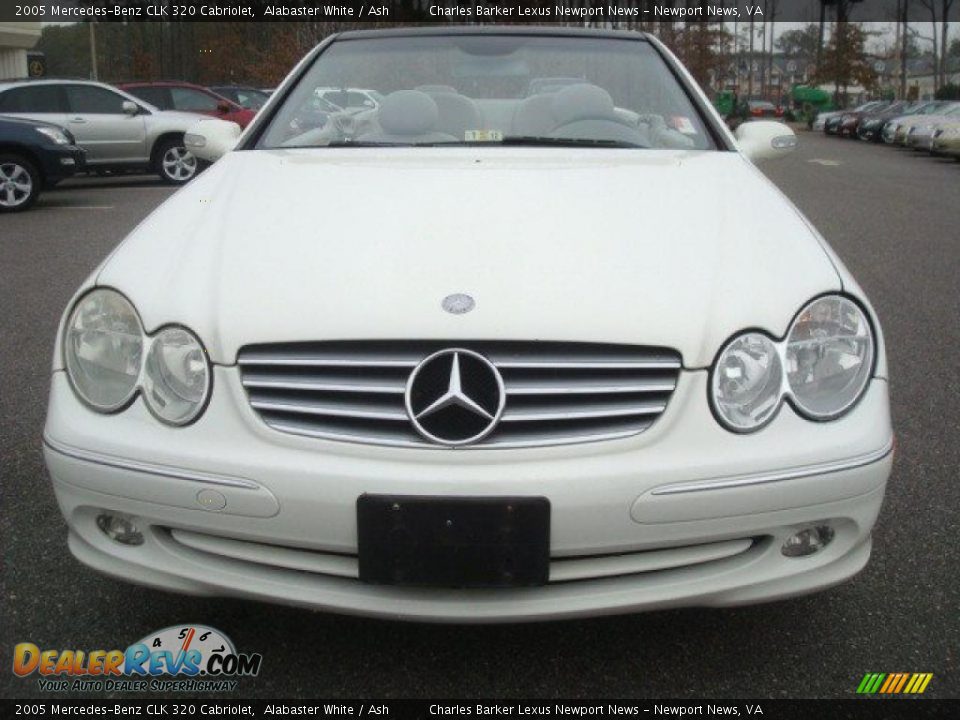 2005 Mercedes-Benz CLK 320 Cabriolet Alabaster White / Ash Photo #9