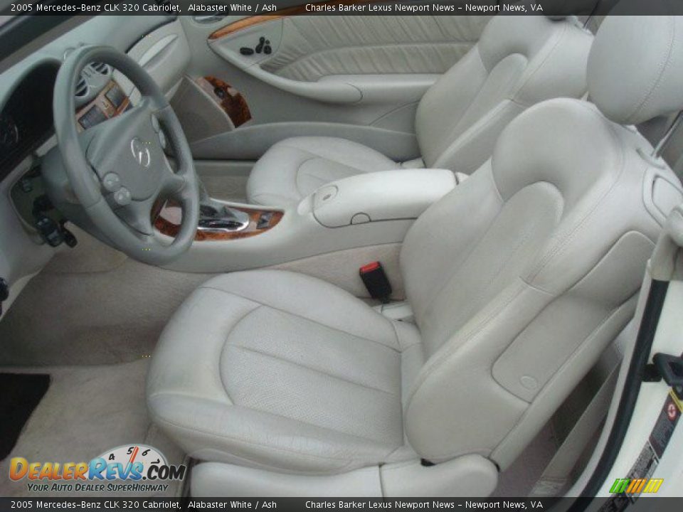 2005 Mercedes-Benz CLK 320 Cabriolet Alabaster White / Ash Photo #10