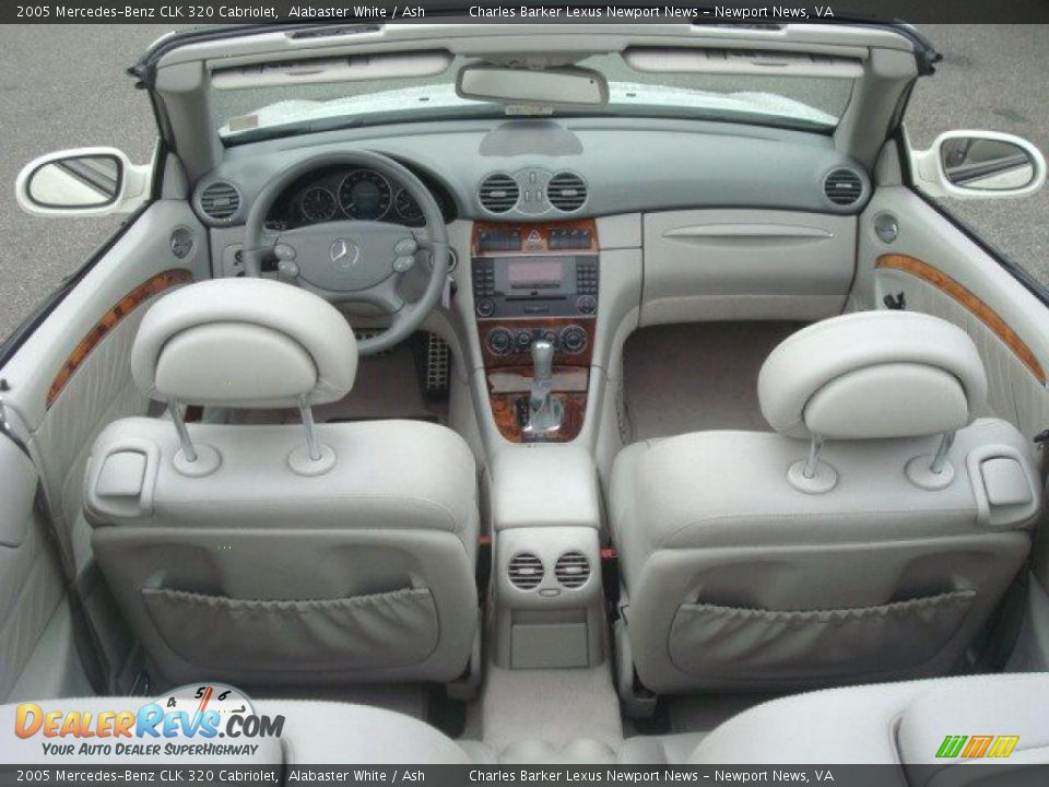 2005 Mercedes-Benz CLK 320 Cabriolet Alabaster White / Ash Photo #13