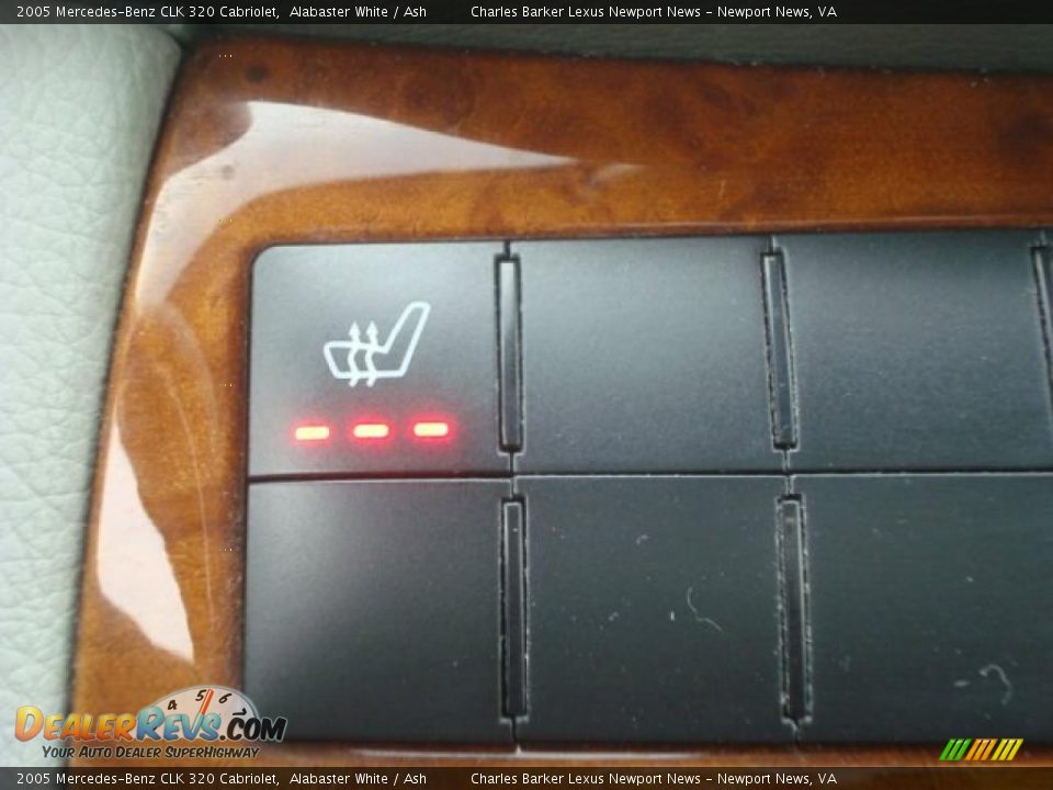 2005 Mercedes-Benz CLK 320 Cabriolet Alabaster White / Ash Photo #17