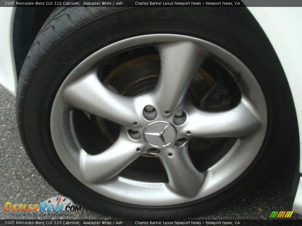 2005 Mercedes-Benz CLK 320 Cabriolet Alabaster White / Ash Photo #22