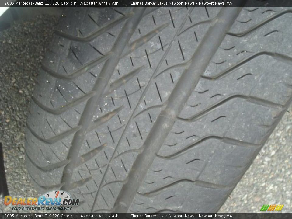 2005 Mercedes-Benz CLK 320 Cabriolet Alabaster White / Ash Photo #23