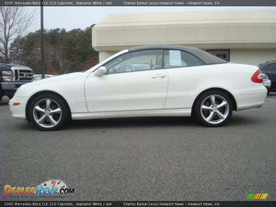 2005 Mercedes-Benz CLK 320 Cabriolet Alabaster White / Ash Photo #26